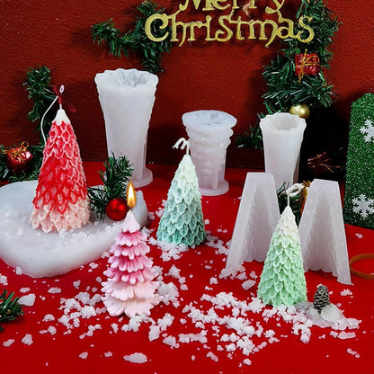 3D Silikonform Weihnachtsbaum Gießform Kerzen Seife DIY Handwerk