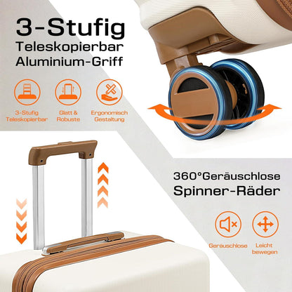 Joyway Kofferset 5tlg ABS Hartschalen Trolley Reisekoffer Set