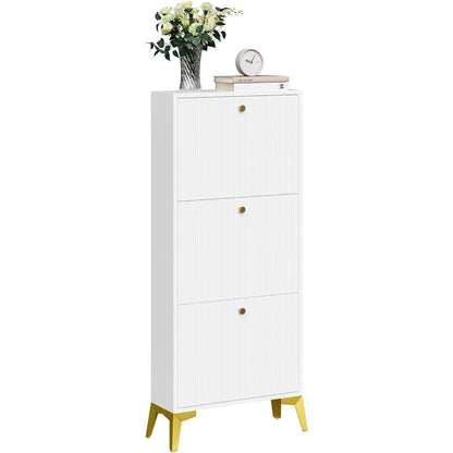 YITAHOME Schuhschrank mit 3 Klappschubladen und