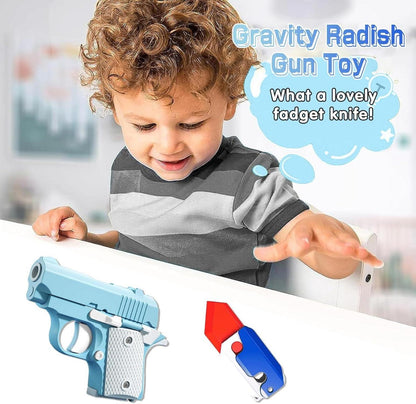 Fidget Toy Pistole Schaumstoff Gravity Gun Mini Kinder