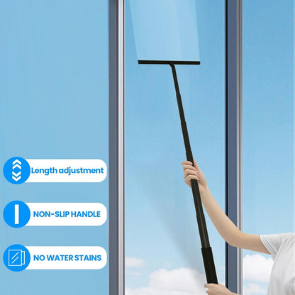 Duschabzieher Schwarz Silikon 97x31,8cm für Glas Fenster