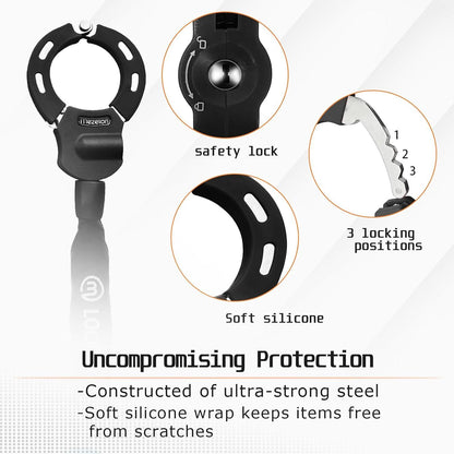 E Scooter Schloss mit 8mm Kette und Aufbewahrungstasche