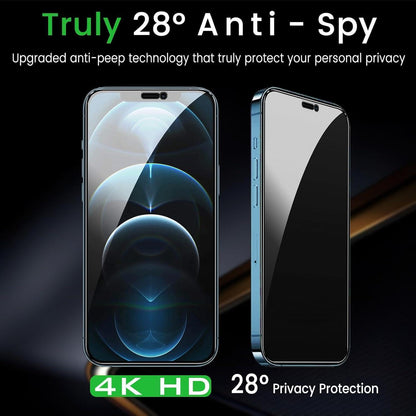 Sichtschutz Panzer Schutzglasfolie für iPhone 12 Pro Max 6,7