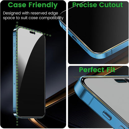 Sichtschutz Panzer Schutzglasfolie für iPhone 12 Pro Max 6,7