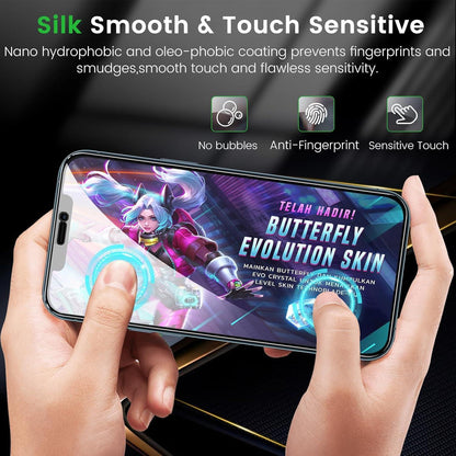 Sichtschutz Panzer Schutzglasfolie für iPhone 12 Pro Max 6,7