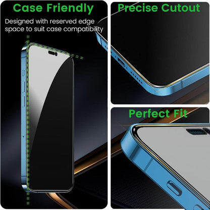 Sichtschutz Displayschutzfolie iPhone 12 Pro Max 6,7 Zoll 9H Härte 2x