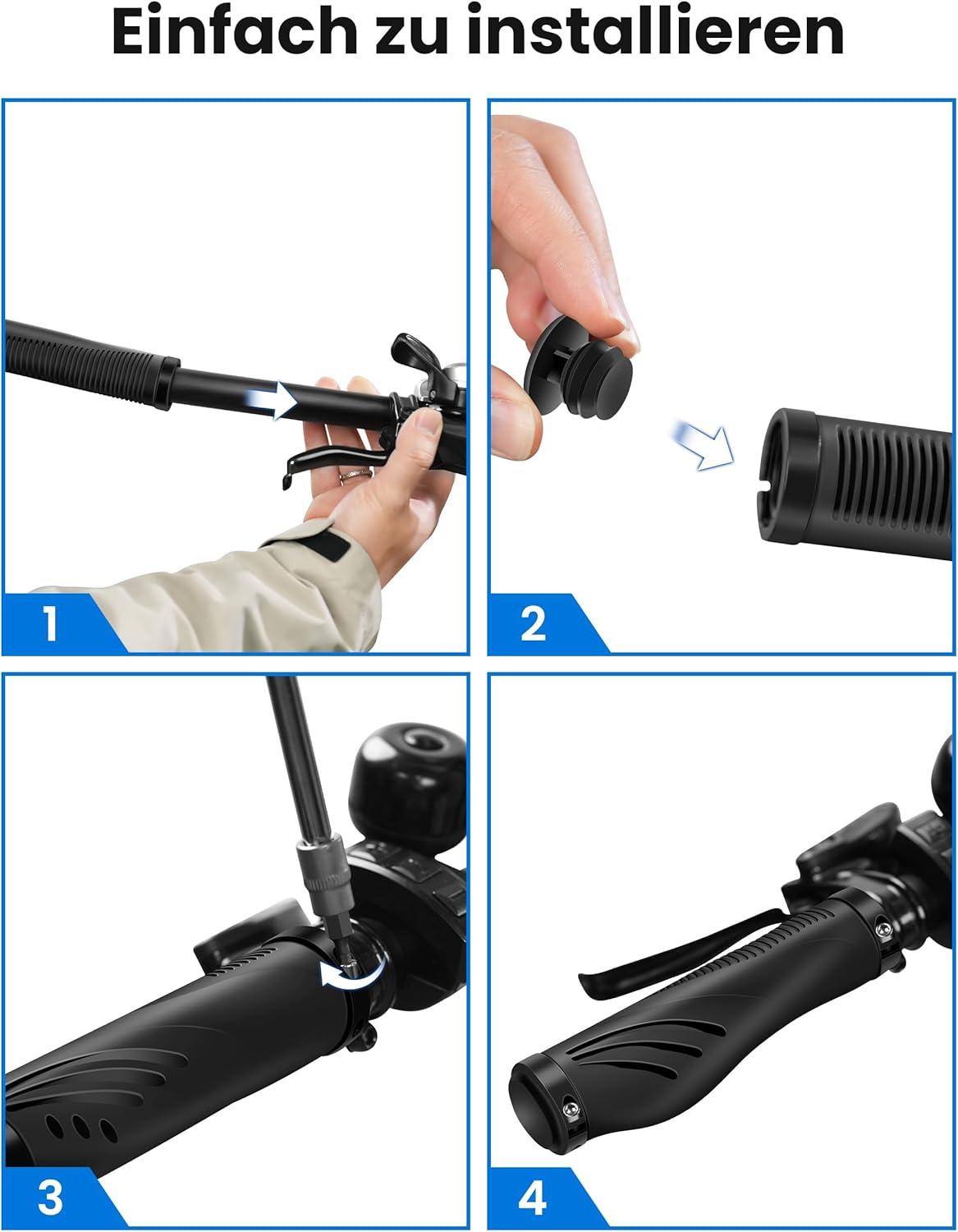 Fahrradgriffe Rutschfester Lenkergriffe 22,2 mm MTB Griffe Lock-On Design