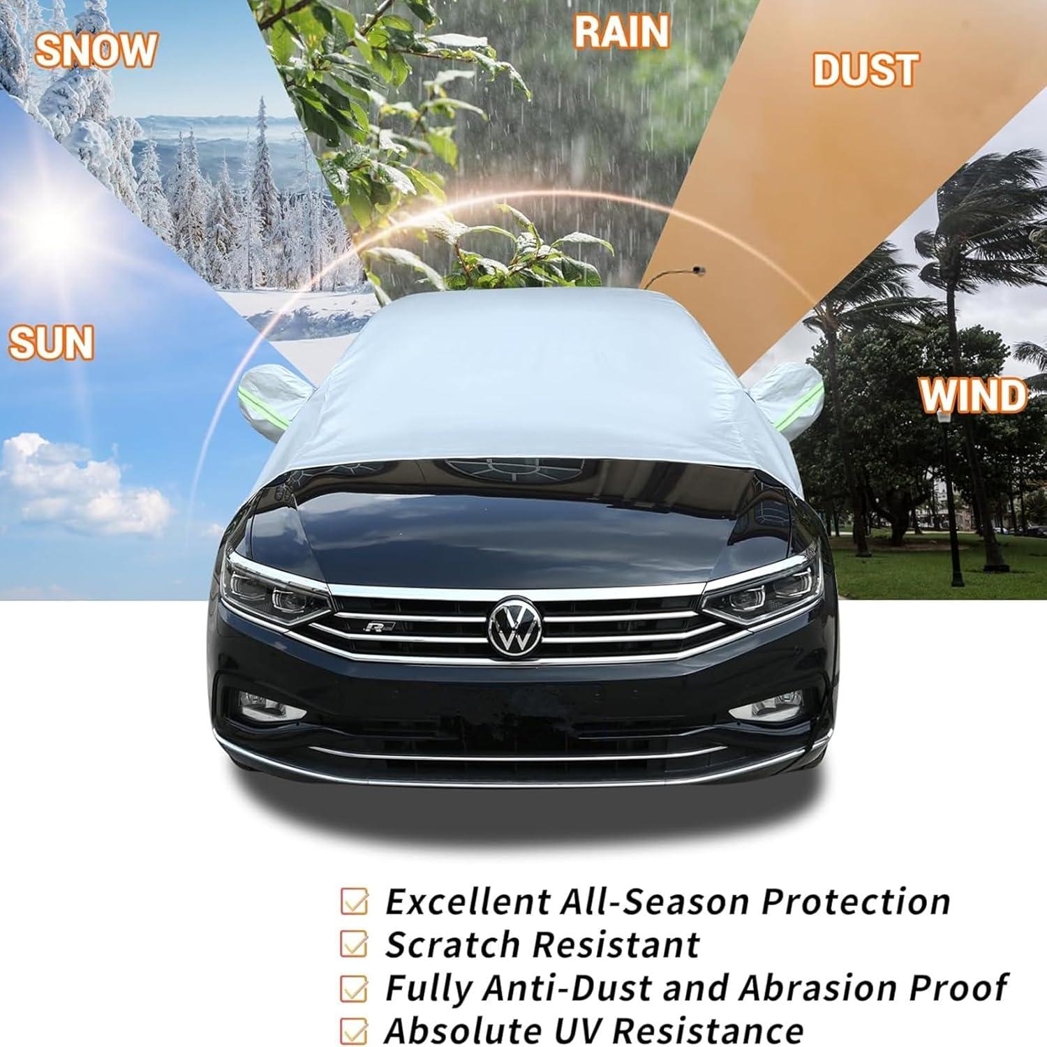 Autoabdeckung Halbgarage Winter wasserdicht 390x230cm Schutz vor Wetter & Staub