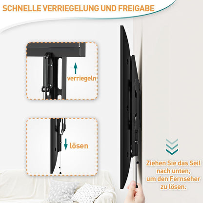 TV Wandhalterung 26-60 Zoll Flach und Curved Fernseher VESA
