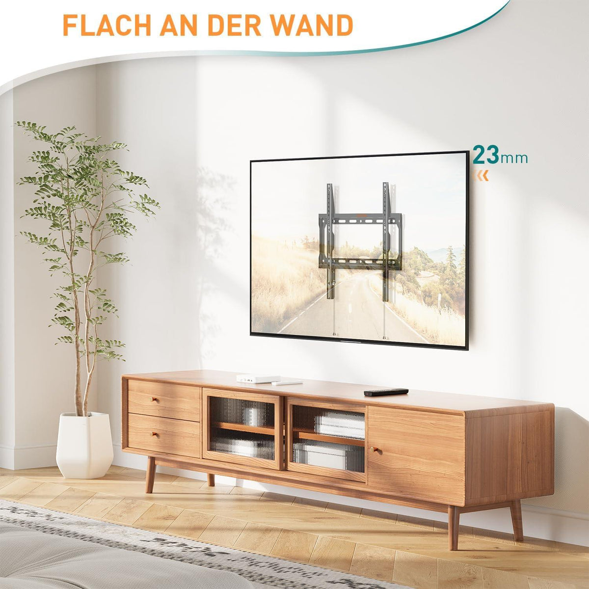 TV Wandhalterung 26-60 Zoll Flach und Curved Fernseher VESA