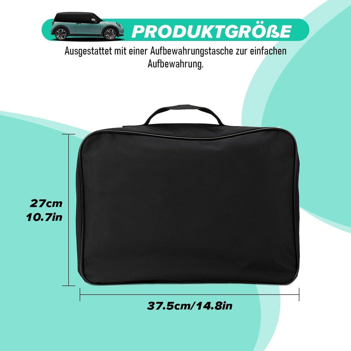 Halbabdeckung Mini Cabrio R52 R57 F57 2005-2022, 600D Wasserdicht