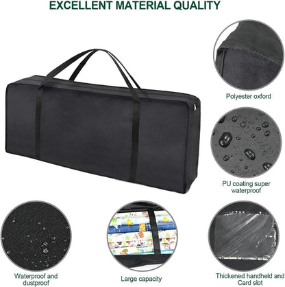 Schwarzer Wasserdichter Geschenkpapier Aufbewahrungs Organizer