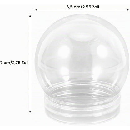 Leere Schneekugeln zum Basteln – 10er Set, 150ml