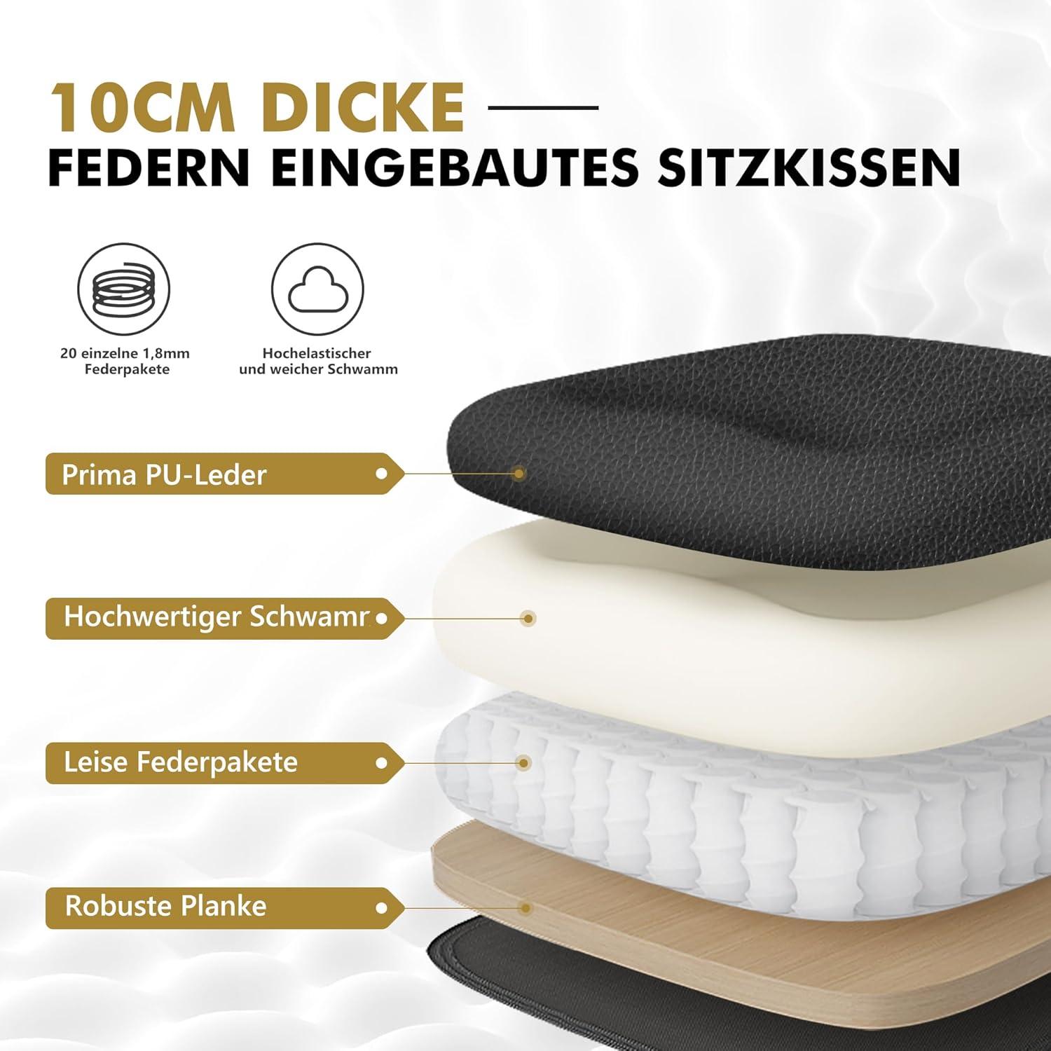 Bürostuhl Office Chair, Ergonomischer Chefsessel mit