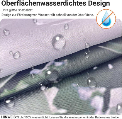Duschvorhang Waldmuster 240x180cm Antischimmel