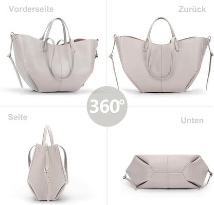 TIAASTAP Kunstleder Tote Bag Handtasche Shopper Schultertasche