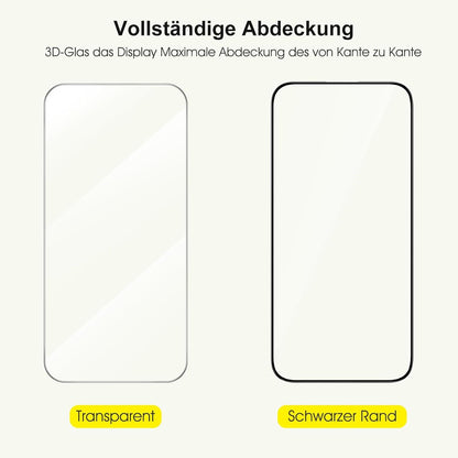 Panzer Schutzglas für iPhone 15 [3D Full Screen] mit