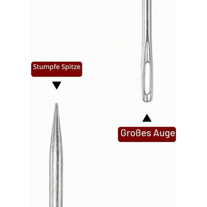 Polsternadeln Edelstahl – 4 Stück für Möbel & Heimtextilien
