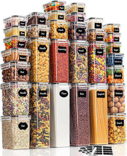 Vorratsdosen Set luftdicht Aufbewahrungsbox 32er Küche Müsli Spaghetti
