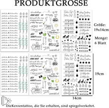 Kerzentattoos Weihnachten DIY Geschenk Happy New Year 6