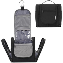 Kulturtasche zum Aufhängen – Organizer für Reisen & Zuhause (Schwarz)