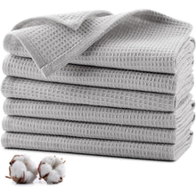 Jogoico 6er-Set Baumwoll Geschirrtücher 35x35cm Tee