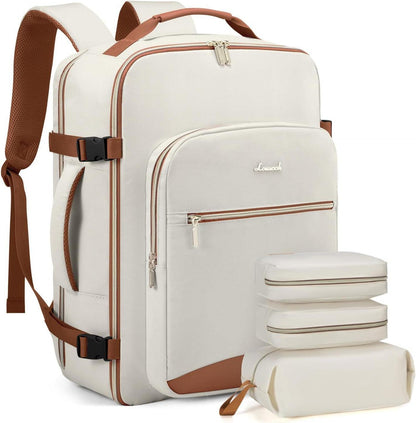Handgepäck Rucksack 40L Reiserucksack Damen Wasserdicht 17 Zoll Laptop