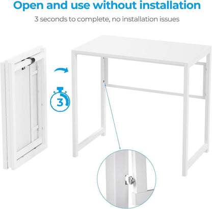 Klappbarer Schreibtisch 80 x 48 cm ohne