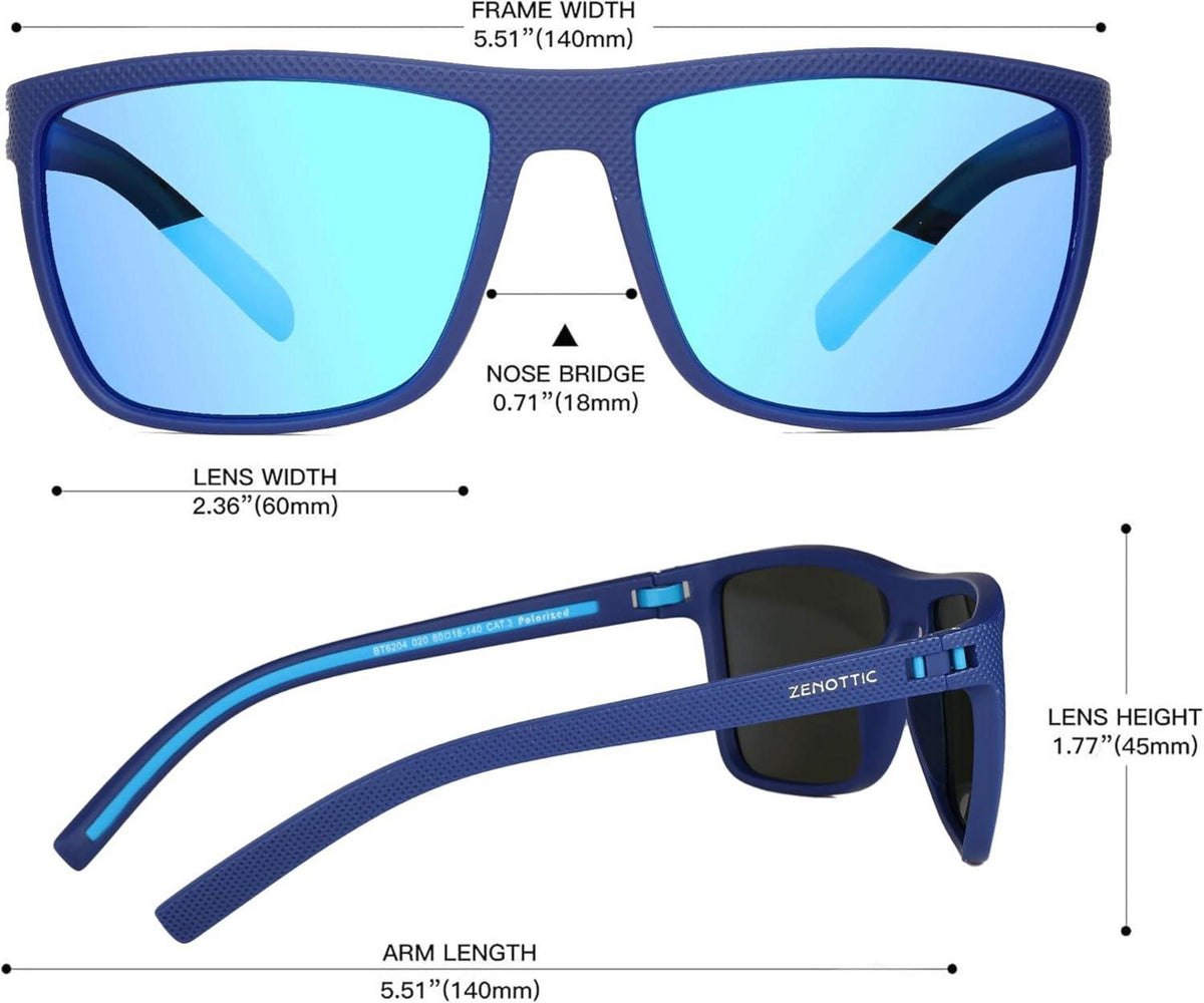 Polarisierte Sonnenbrille Herren TR90 Rahmen UV400 Schutz