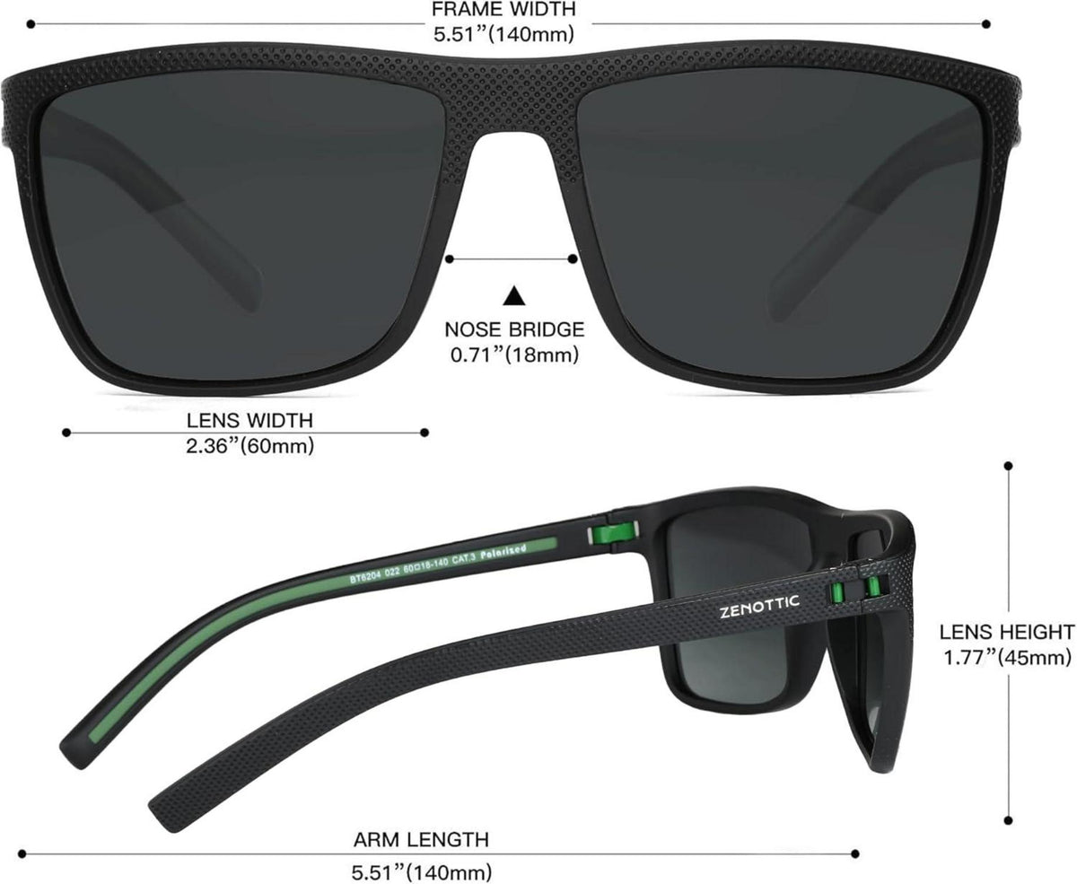 Polarisierte Herren Sonnenbrille TR90 Rahmen UV400 Schutz