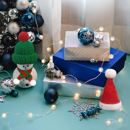 SKHAOVS Mini-Weihnachtsmützen & Mini-Schals Set, Lutscherhut, Flaschenverschluss