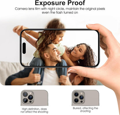 Panzer Schutzglas Kompatibel mit iPhone 15 Pro 6,1 Zoll 2023