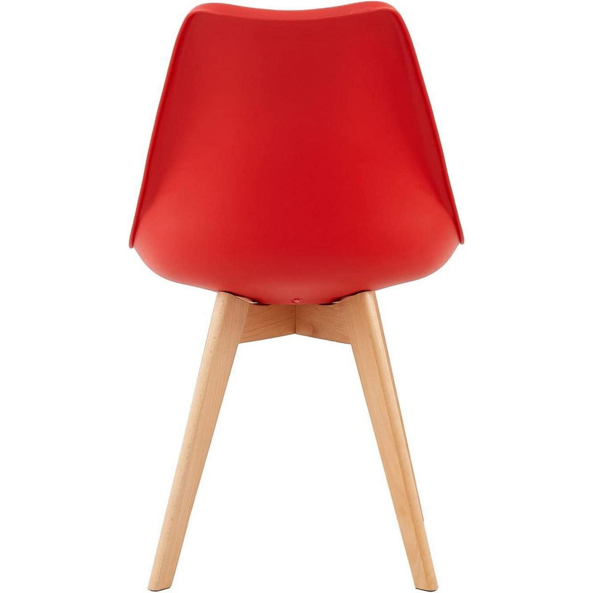 4 Esszimmerstühle skandinavisches Design, rot