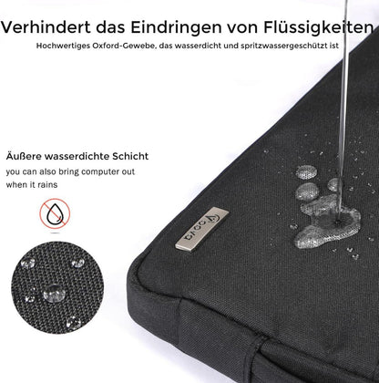 Laptophülle 15,6 16 Zoll Laptop Hülle Sleeve Schwarz VOVA