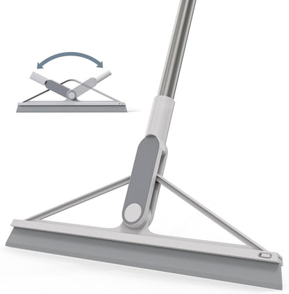 Silikon Wasserschieber Bodenabzieher Mit Stiel 88-156cm Grau