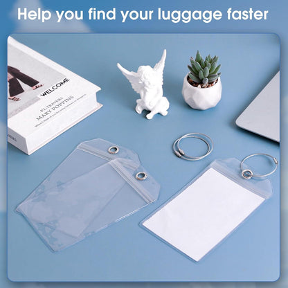 Kofferanhänger für Kreuzfahrten wasserdicht transparent 6er Pack