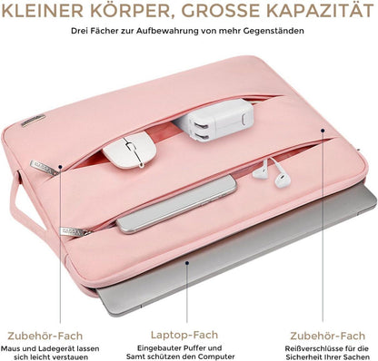 Voova Laptophülle 15,6-16 Zoll Damen Herren Prinzessin Rosa