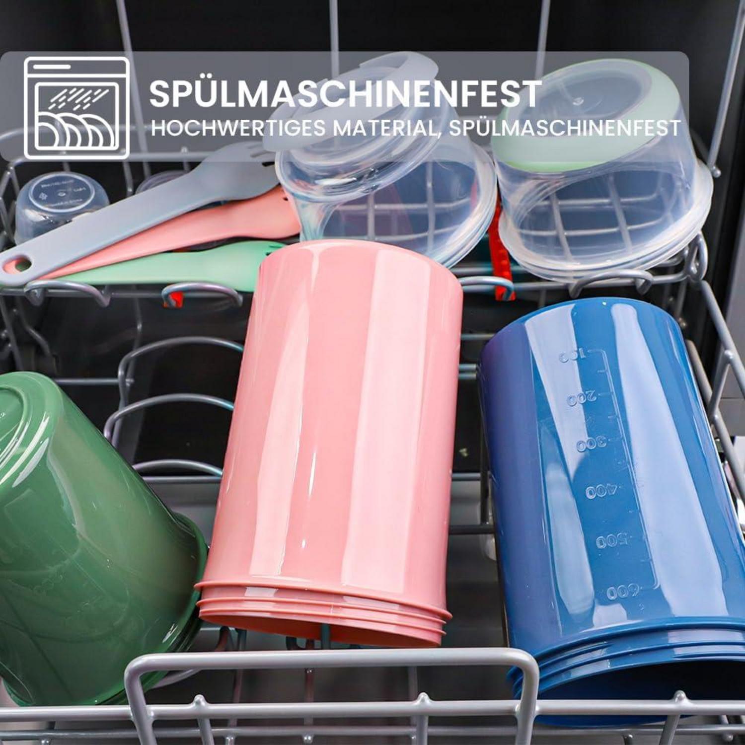 Bugucat 2in1 Müslibecher to Go Kinder Lunchpot Joghurtbecher