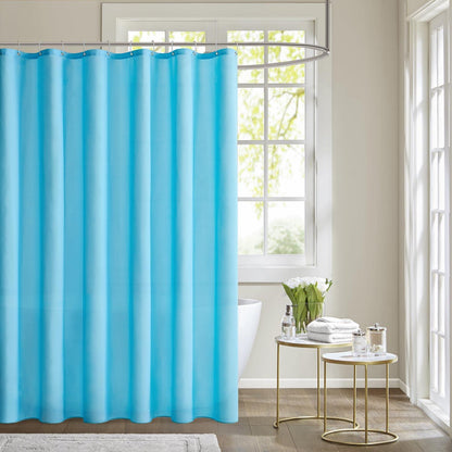 MIULEE Duschvorhang 200x240cm Hellblau Wasserdicht