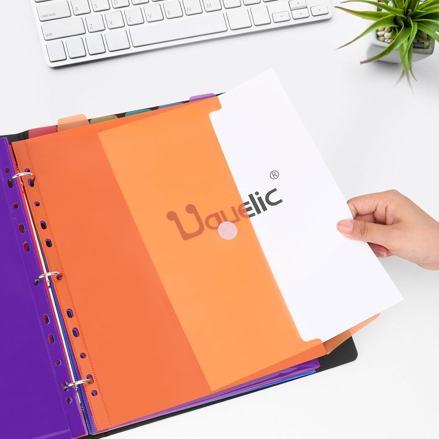 A4 Schwarz Ordner Organizer Ringordner mit Dokumentenmappe