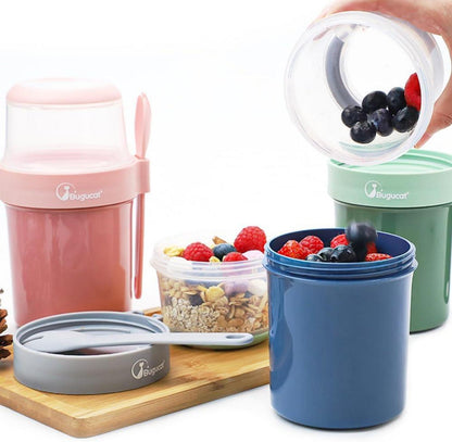 Bugucat 2in1 Müslibecher to Go 870ml Rosa