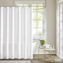 MIULEE Duschvorhang 240x200cm Weiß Wasserdicht Anti-schimmel