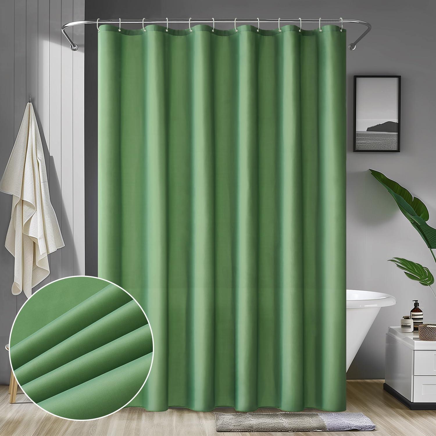 Duschvorhang Grün wasserabweisend 120x180cm Anti-schimmel Textil