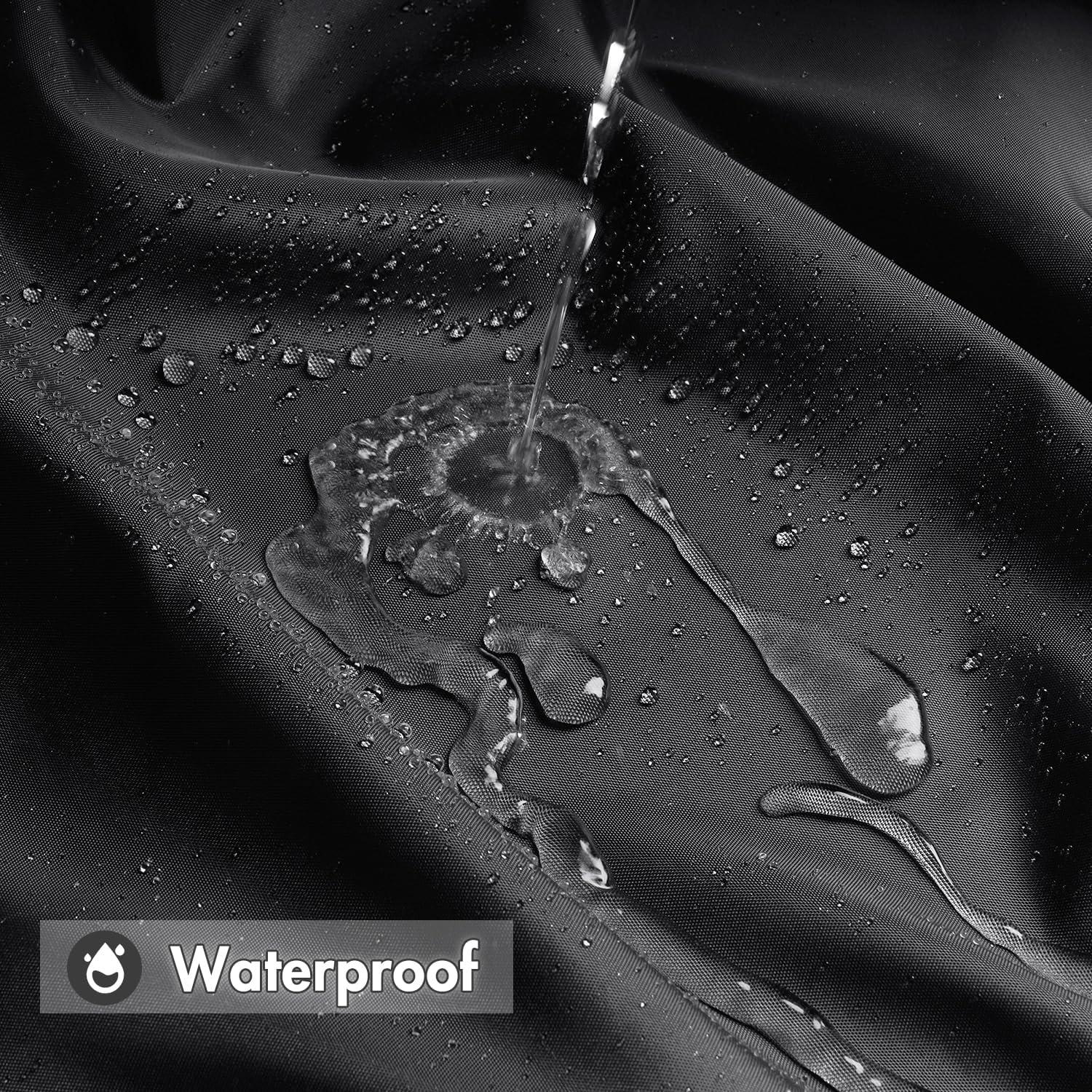 MIULEE Duschvorhang 200x240cm Dunkelgrau Wasserdicht Anti-schimmel Textil Waschbar Schnelltrocknend Badezimmer