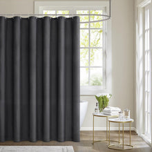 MIULEE Duschvorhang 240x200cm Dunkelgrau Wasserdicht