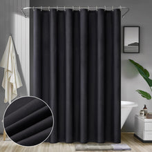 MIULEE Duschvorhang Schwarz 150x180cm wasserdicht Textil