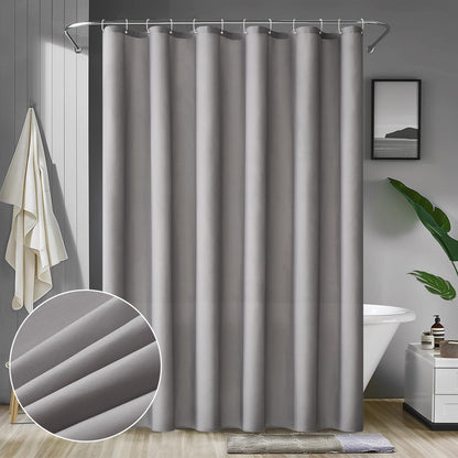 Duschvorhang Wasserdicht Grau 120x180cm Anti-schimmel Textil Waschbar