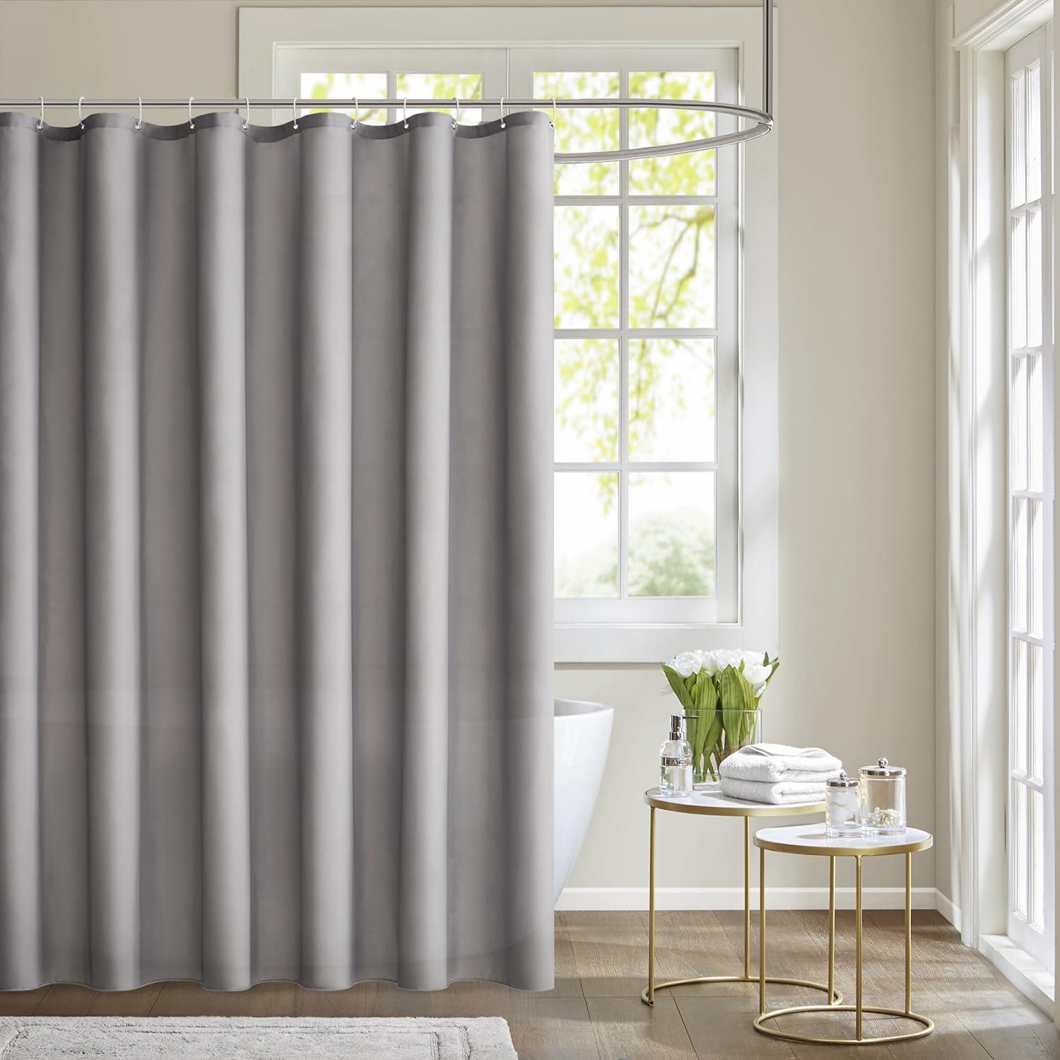 MIULEE Duschvorhang 120x180cm Grau - Wasserdicht