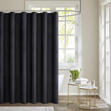 MIULEE Duschvorhang Schwarz 180x210cm Wasserdicht