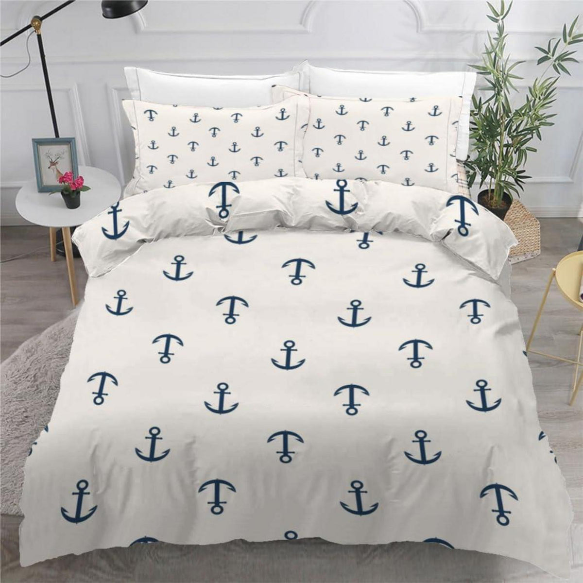 Anker 3teilig Bettwäsche Set 155x220 cm Mikrofaser